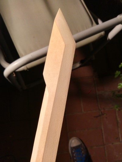 The blade after shaping