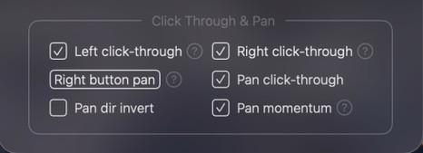 Some of the BetterMouse settings