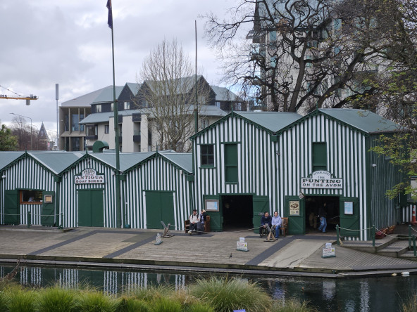 The punting sheds, where the puntmen dwell