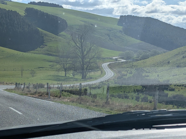 Landscape between Timaru and Lake Tekapo