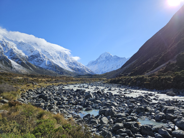 The Hooker Valley Track at Aoraki Mount Cook